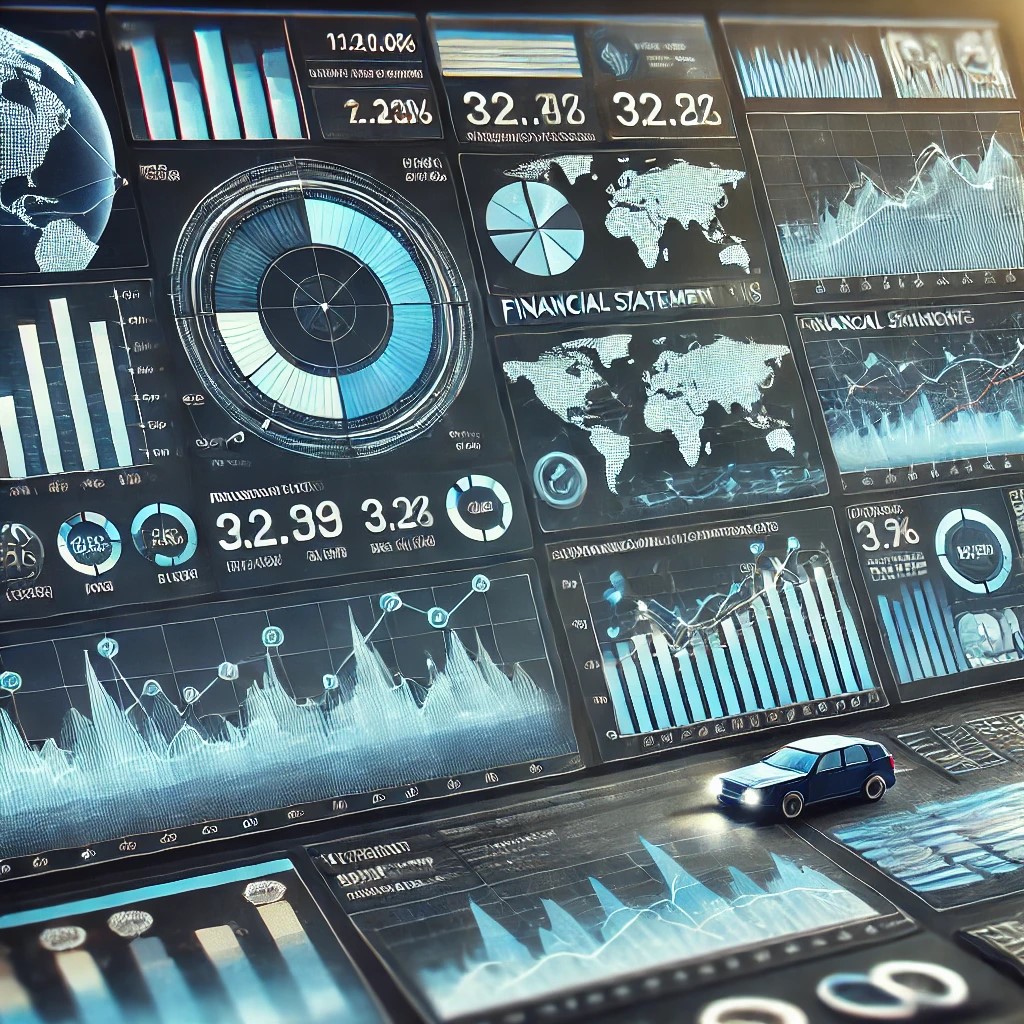 DALL·E 2024-07-30 22.03.28 - A digital financial dashboard showing various financial metrics and data for financial statement analysis. The screen displays interactive graphs and 